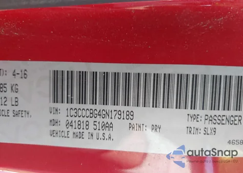 2016 Chrysler 200 S z USA, uszkodzony, nr VIN 1C3CCCBG4GN179189